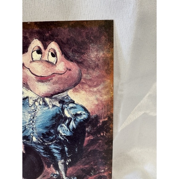 Mr. Toad Blue Boy Disneyland Gallery Art Card 1982 Framed Mr Toad's Wild ride - Picture 12 of 16